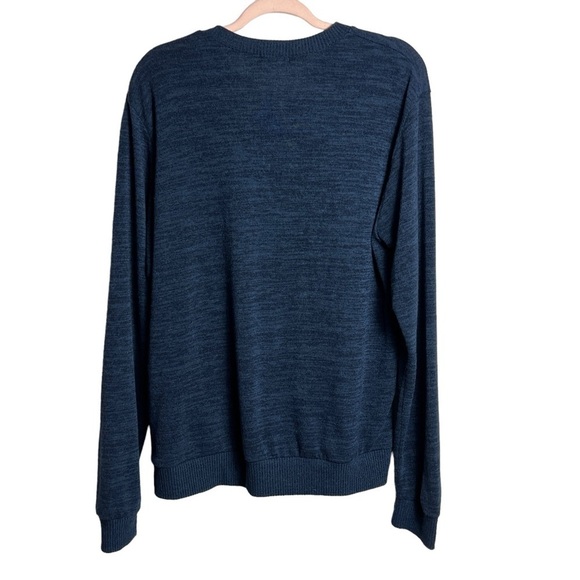 Ohoo Sweater Men's XL V-neck Long Sleeve Blue - Picture 2 of 8